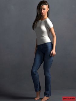 135772 服装 专用 La Femme TShirt and Jeans