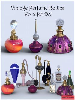 122304 道具 复古香水瓶 Vintage Perfume Bottles Vol 2 - DS by 3D_Style ()