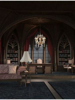 139402 场景  哥特式的房间 Gothic Room by RPublishing (),  GrayCloudDe...