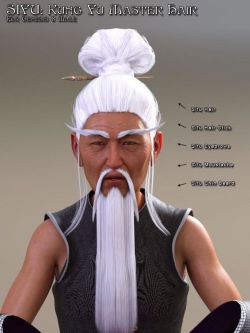 138984 头发 古代 Sifu: Kung Fu Master Hair for G8M