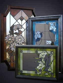 82900 道具 彩色玻璃装饰 B.E.T.T.Y. Stained Glass Mirrors