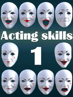 59769 工具 表情集 Acting skills 1 for Genesis 8 Female