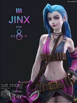 人物 Jinx for Genesis 8 and 8.1 Female