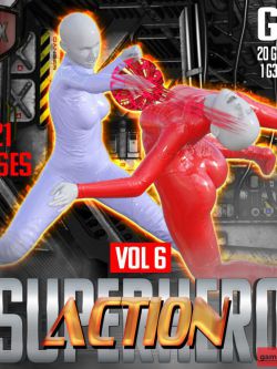 135576 姿态 格斗SuperHero Action for G3F Volume 6 by GriffinFX ()