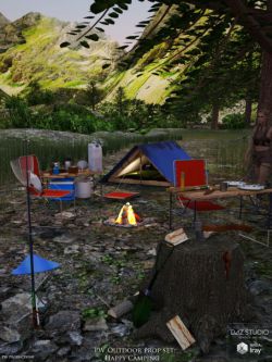 56839 道具 PW Happy Camping Outdoor Prop Set