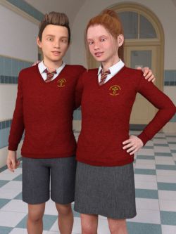 36095 服装 校服 Time For School Sweater Uniforms for Genesis 3 Female(s) ...