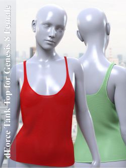 137417 服装 背心  dForce Tank Top for Genesis 8 Female