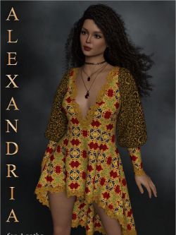 142923 服装 礼服纹理 Alexandria for Agatha Dress