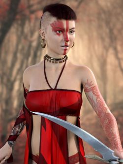 82735 头发 Alivia Hair for Genesis 8 Females and Males