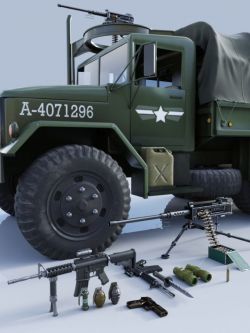 85452 道具 军车和武器 FG Military Props