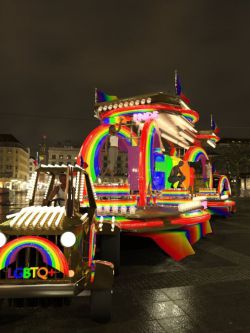 81665 道具 嘉年华花车 Pride Carnival Float