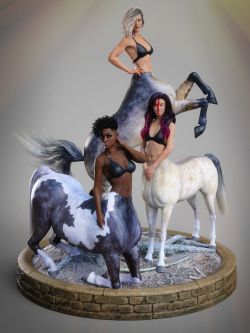 63397 人物 人马 纹理 Hides and Breeds for Genesis 8 Female Centaur