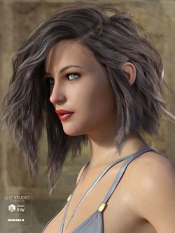 44139 头发 Voss Hair for Genesis 3 & 8 Female