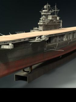 121702 道具 二战航空母舰 MS17 USS Yorktown for DAZ