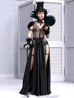 87356 服装 dForce Neo-Victorian Outfit for Genesis 8 and 8.1 Female