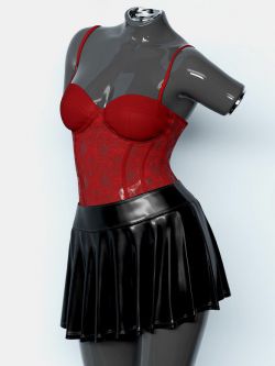 93415 服装 dForce Bustier and Skirt for Genesis 9