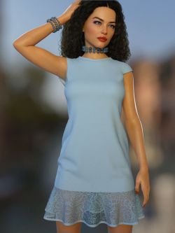 81146 服装 dForce Amelia Outfit for Genesis 8 and 8.1 Female