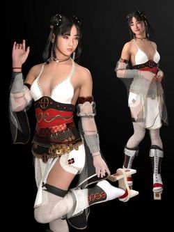 92797 莲花梦服装套装  Lotus Dream Attire Bundle for Genesis 9