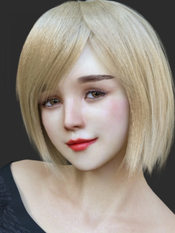 71875 头发 HS Keicy Short Hair with dForce for Genesis 8 Female(s)