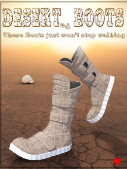 49627 鞋子 Desert Boots for Genesis 8 Female