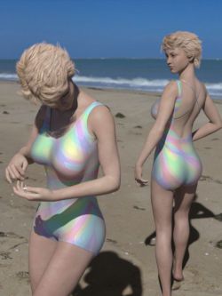 50837 服装 比基尼 Bashful Beachwear for Genesis 8 Female