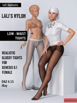 81125 服装 低腰裤袜  Lali's Low-Waist Tights for Genesis 8.1 Female