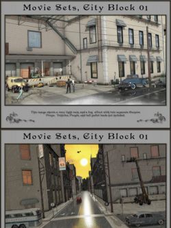 81486 场景  Movie Sets, City Block 01