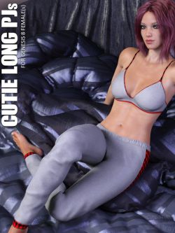 140686 服装 dForce Cutie Long PJs for Genesis 8 Females