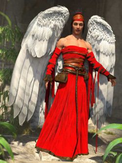 86766 服装 天使战士 dForce Angeloi Outfit for Genesis 8 and 8.1 Male