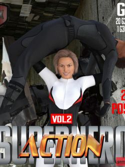 119823 姿态 超级英雄 SuperHero Action for G3F Volume 2 by GriffinFX ()