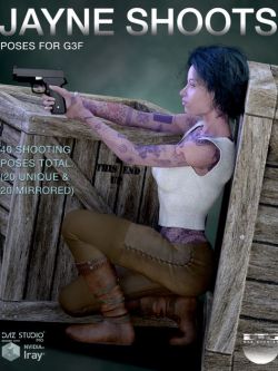 113522 姿势和表情 枪战 DTG Studios' Jayne Shoots - Poses for G3F by D