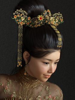 86031 中国头饰  TX Chinese Headdress for Genesis 8 Females
