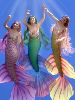 82323 服装 美人鱼尾巴纹理 PhilW's Mermaid Tail Textures for Coral 8.1