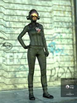 58075 服装 科幻  Sci-Fi Task Force Outfit for Genesis 8 Female