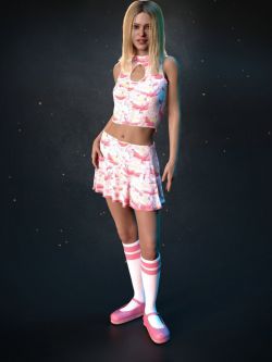 82212 服装 dForce Sugar Rush Outfit for Genesis 8 and 8.1 Females