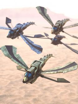 84334 飞机 科幻扑翼机 Attack Ornithopter