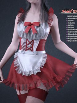 154672 服装 女仆装 dForce Maid Dress and pose for Genesis 8 and 8.1Females