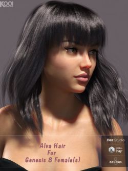 53783 头发 Alva Hair for Genesis 8 Female