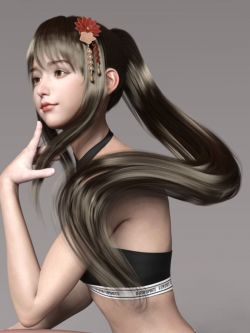 85376 头发 Qiunr Hair for Genesis 8 and 8.1 Females