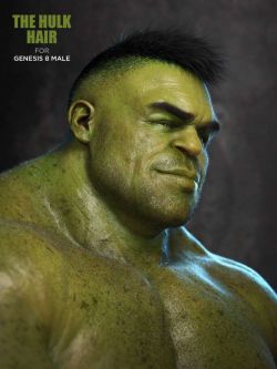 绿巨人 The Hulk Hair For Genesis 8 Male