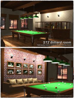114798 场景 台球室 STZ Billiard room by santuziy78 ()
