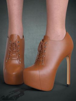 85558 鞋子 Oxford High Heels for Genesis 3, 8, and 8.1 Females