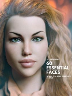 51067 60个人物面孔60 Essential Faces For Genesis 8 Female