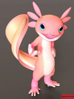 80752 卡通动物 Toon Axolotl for Genesis 8 Males