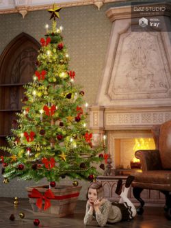 35953 道具 圣诞树 Victorian Christmas Tree细节
