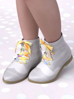85257 鞋子 PreT Girl's Lace-Up Shoes for Genesis 8 Females