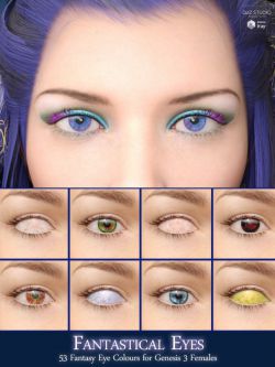 34035 人物 奇幻眼睛 Fantastical Eyes for Genesis 3 Female(s)