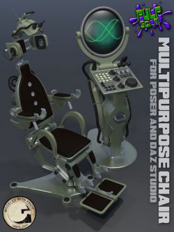 144884 道具 科幻座椅 Pulp SciFi Chair for Poser and DS by coflek-gnorg ()