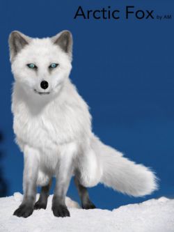 21744 动物 北极狐 Arctic Fox by AM