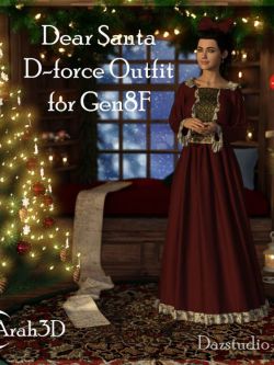 162709 服装 Arah3D Dear Santa D-force Outfit for G8F